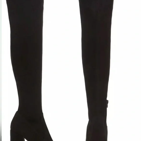 Steve Madden Tava Suede Over-The-Knee Boots - Picture 2 of 4